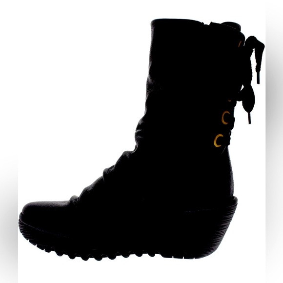 FLY London Women's Yada Boot, leather, black, size 6.5 (37), NWOT - Picture 4 of 9